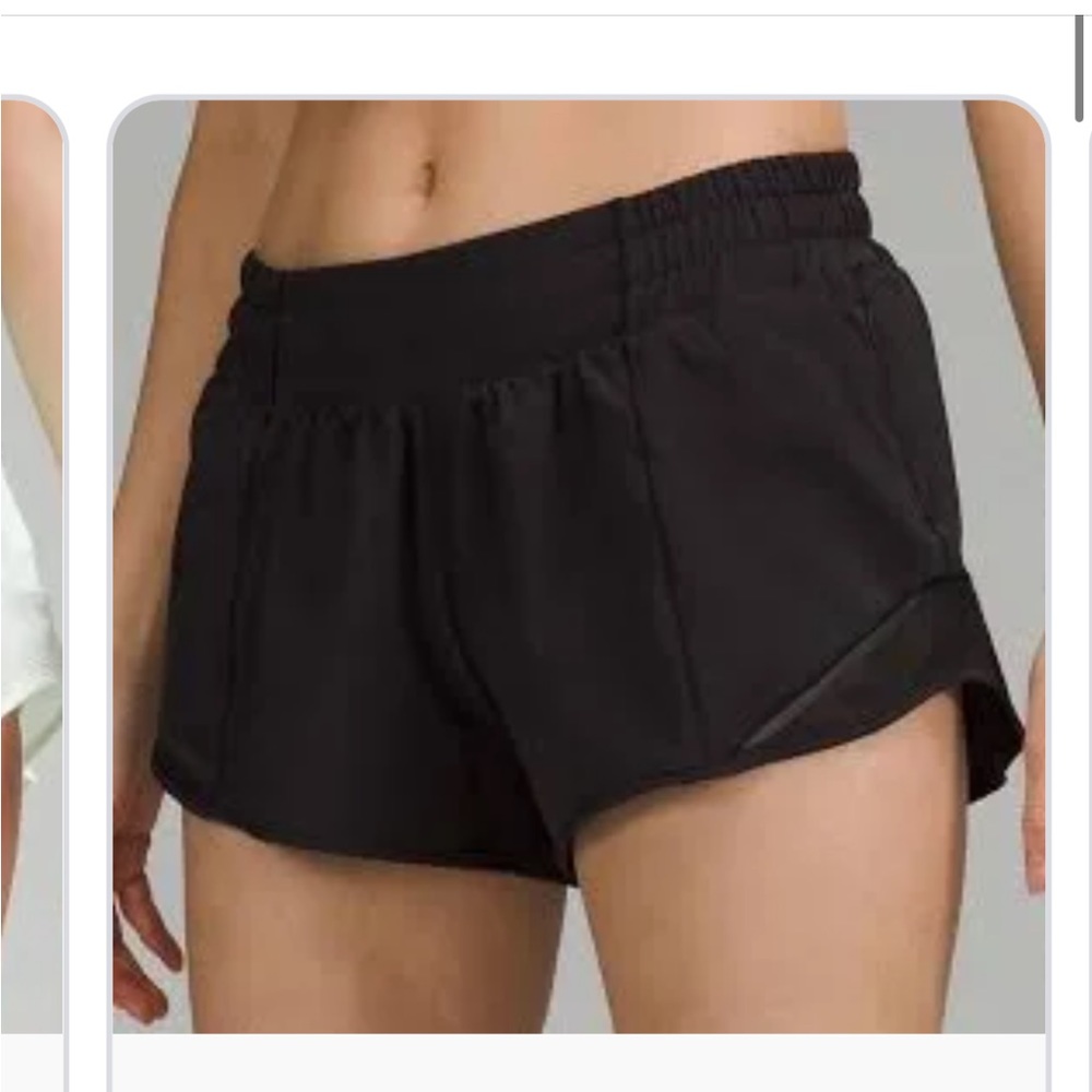 Lululemon hotty hot short black size 6
